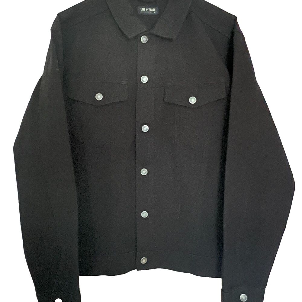Line of Trade Montana Trucker Jacket XL Canvas Black NWOT